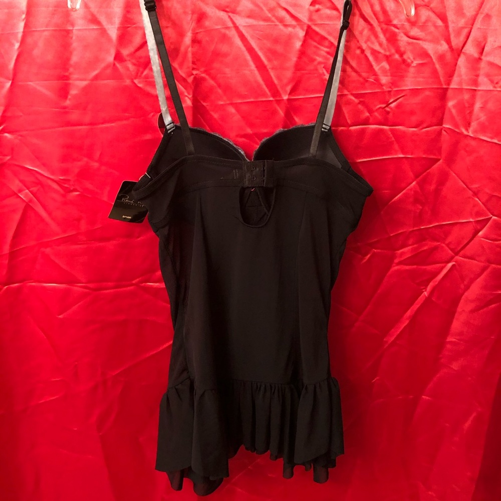 NWT Rene Rofe SEXY 2PC Lingerie Set Black Sz S - Picture 4 of 12